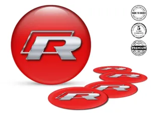 VW Ruota Badge Edizione Etichette Cupola Resina